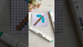Minecraft Axe 🪓 Drawing Pixel Art ✍️ #shorts #craftjagat #pixel #pixelart #minecraft #axe #art