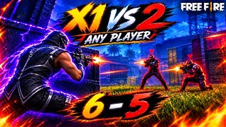 Free fire 1 vs 2 play score 6-5 god lavel gameplay🥶 screenshot 3
