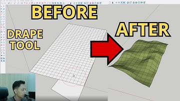 CUSTOMIZE CONTOUR IN SKETCHUP WITH DRAPE TOOL TUTORIAL
