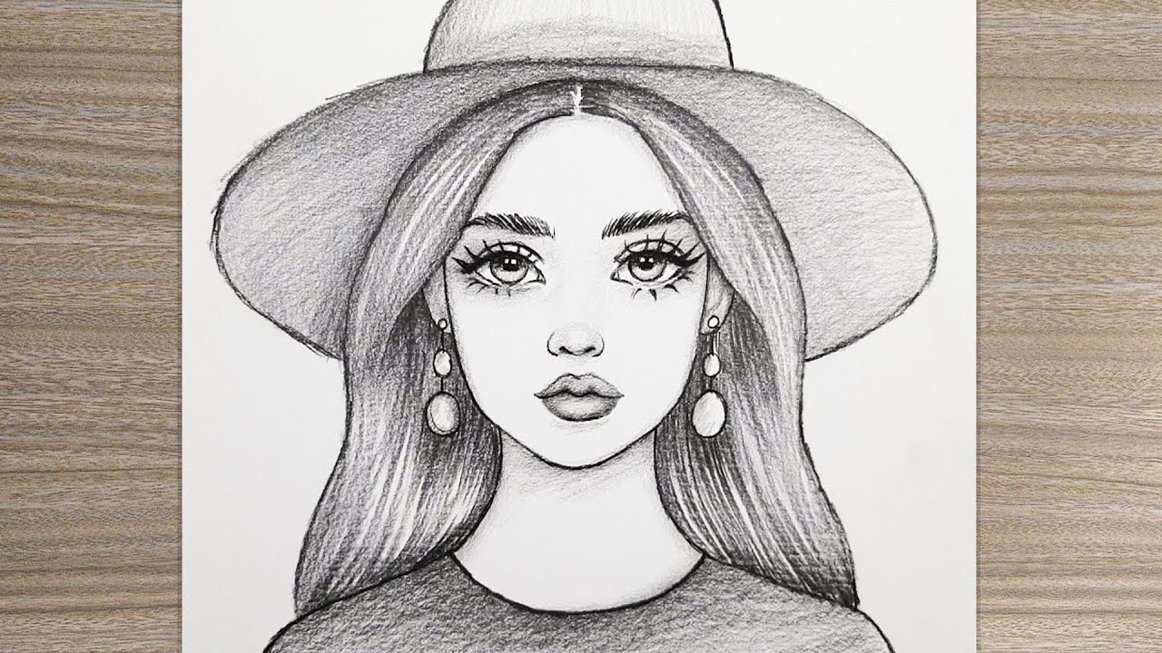 Easy Girl Drawing Tutorial | How to Draw a Beautiful Girl Step by Step, image size:1280x720