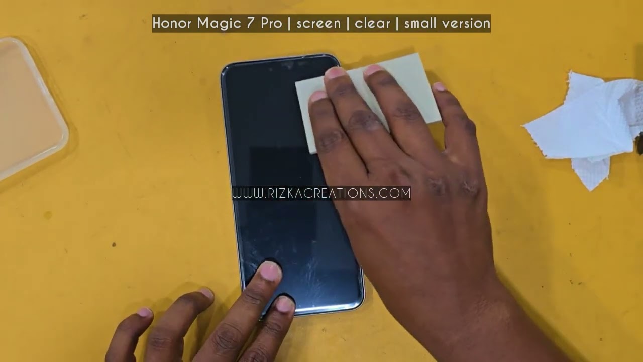 Honor Magic 7 Pro | Hydrogel Screen Protector | Installation Instructions | rizkaCreations.com
