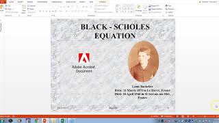 black scholes video 1