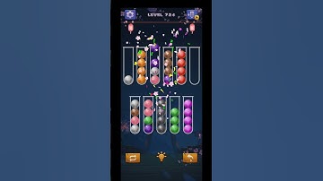 Color Ball Sort Puzzle Level 724 Solution #shorts