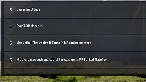 Hit 5 enemies with any lethal throwables in mp ranked matches