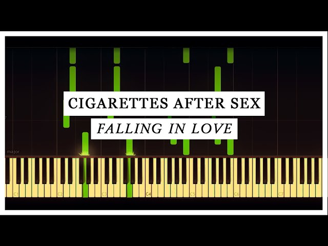 Falling In Love - Cigarettes After sex Piano piano tutorial