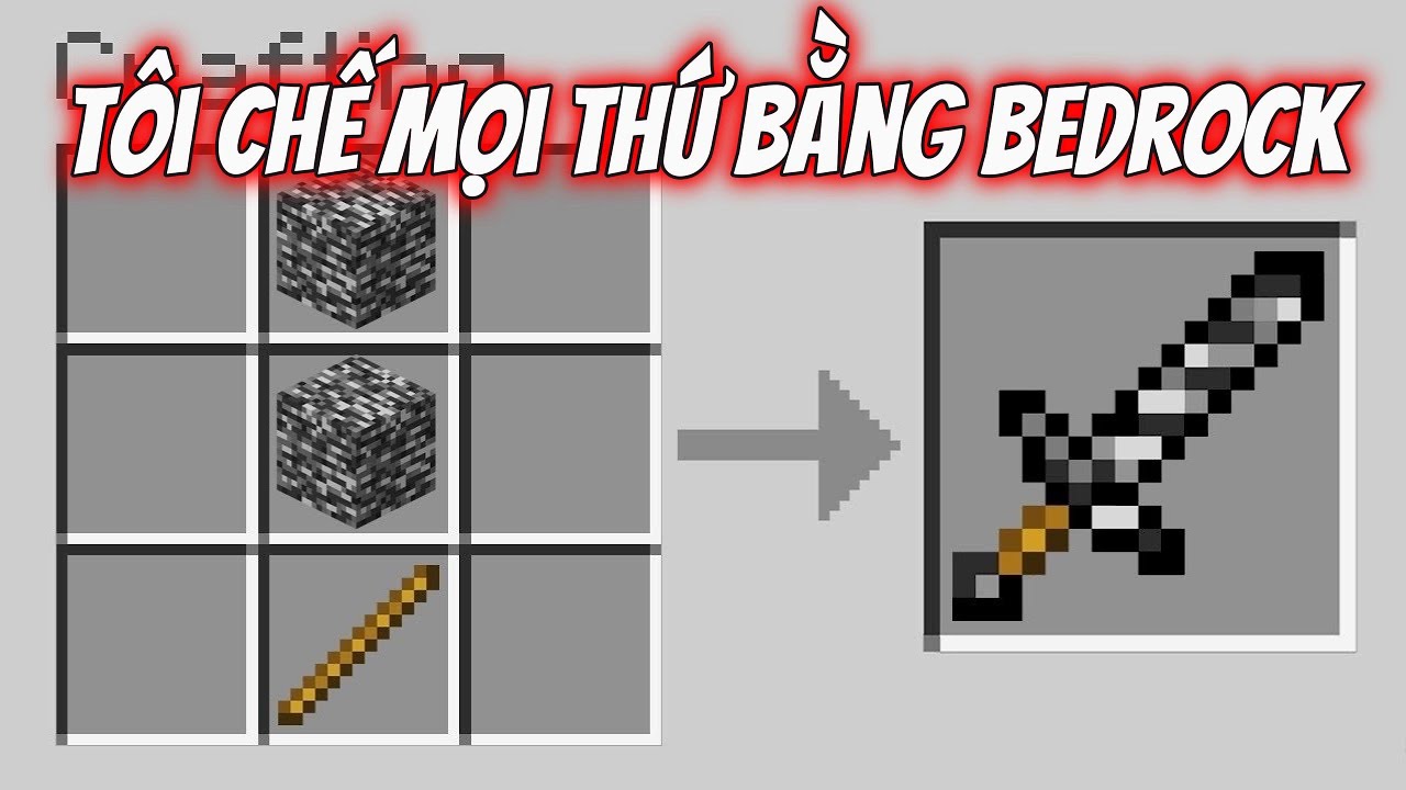 Minecraft, Nhưng Tôi chế Tạo Mọi Thứ Bằng BEDROCK | MeMaiRap