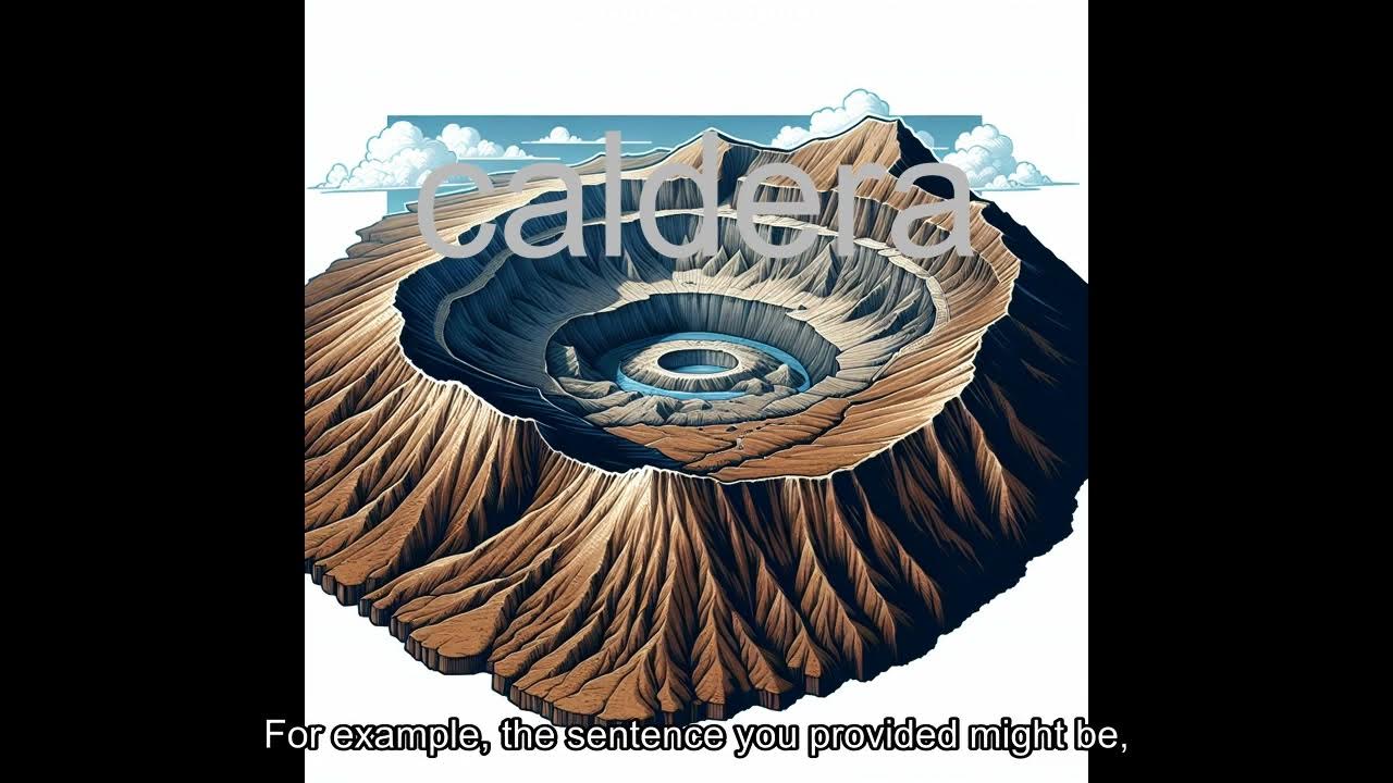 caldera Geography Advanced Vocabularies Level 3 Pronunciation