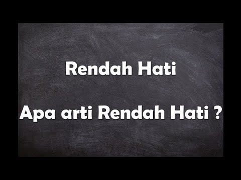 Video: Apa arti kata merendahkan?