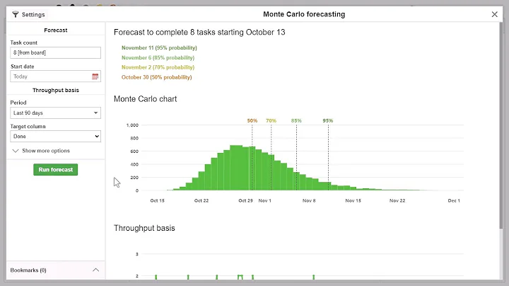 Monte Carlo Forecasting in KanbanFlow
