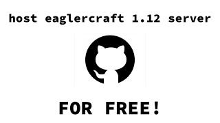 Make eaglercraft 1.12 server FREE with GitHub codespaces