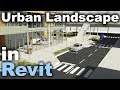 Urban Landscape in Revit Tutorial (Roads, Curbs, Sidewalks, Parking, Cars, Signalisation...)