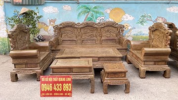 Đồ Gỗ Quang Linh | Bộ Khổng Tử Hàng Siêu Vip - Tay Đặc Nguyên Khối - Gỗ Mun Đuôi Công K4V2