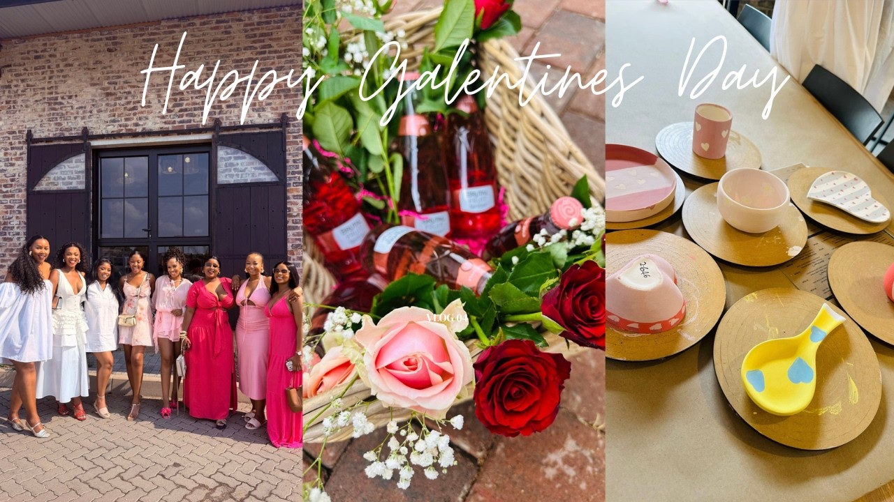 Lets Go Celebrate Galentines! Get Ready With Me, Ceramics Painting and Sundowners!
