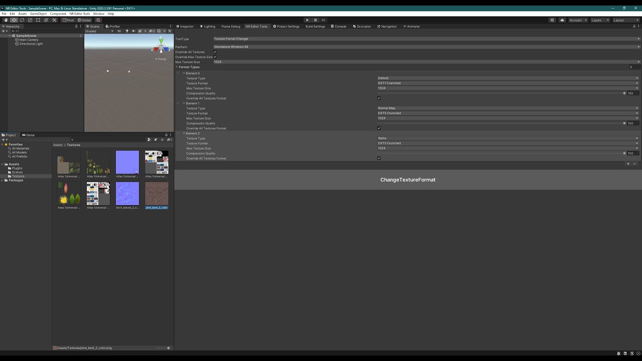 Textures Format Changer tool for unity - YouTube