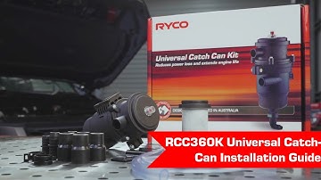 Ryco RCC360K Universal Catch Can Installation
