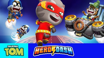 Talking Tom Hero Dash😾 Walkthrough Gameplay Part 5- Super Tom (iOS, Android)