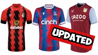 HOME Premier League Kits 2022/23 (confirmed kits only)