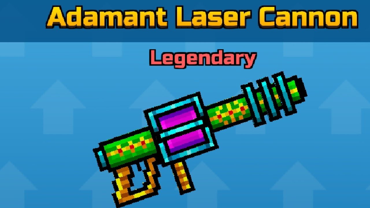 Pixel Gun 3d Adamant Laser Cannon Review Youtube - laser cannon roblox