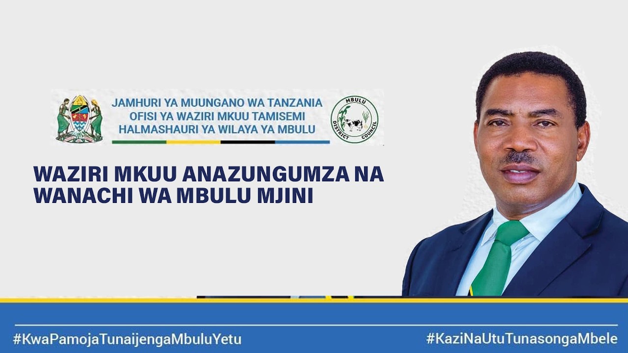 🔴MUBASHARA: WAZIRI MKUU ANAZUNGUMZA NA WANACHI WA MBULU MJINI