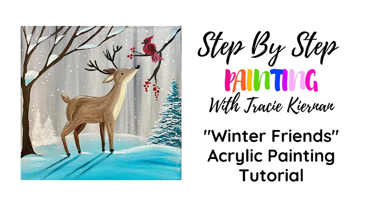 "Winter Friends" Acrylic Painting Tutorial For Beg...