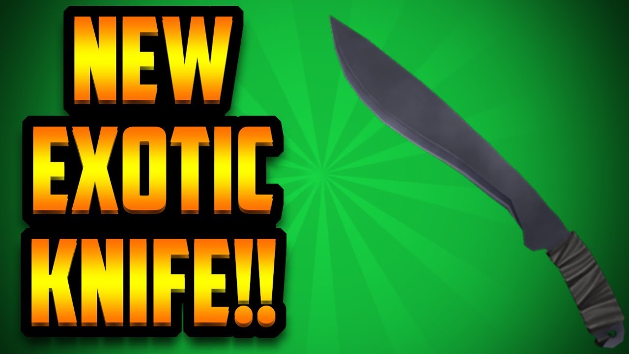 Claiming The Machete Brand New Exotic Roblox Assassin Youtube - youtuber only roblox assassin for exotic knife youtube