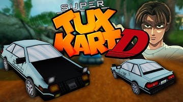 [SUPER TUX KART] A surprisingly fun kart game. So I made an AE86 (plus, a CTR cameo)