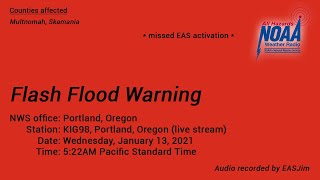 EAS #455: NWR Flash Flood Warning- Jan. 13, 2021- 5:22AM PST