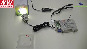 MEAN WELL 40W LED Driver LCM-40EO EnOcean physical button pairing tutorial