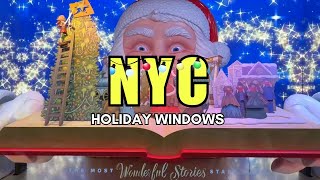 Tour NYC Holiday Window Displays 2025 | Macy's, Fifth Avenue Holiday Displays and Saks