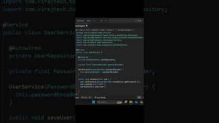 UserService.java class || Spring Boot UserService class for Spring boot Security code in description