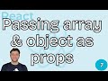 7 React: Passing array &amp; object as props [Arabic] | Passing array &amp; object as props