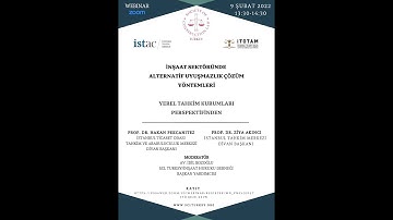 WEBINAR | İnşaat Sektöründe Alternatif Uyuşmazlık Çözüm Yöntemleri | 9 February 2022