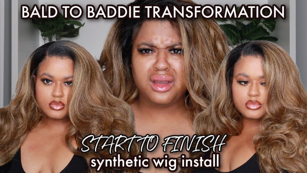 360 LACE FRONTAL UNIT FROM OUTRE 😳 How to Install A Synthetic Wig & Make It Look Natural