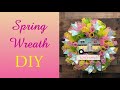 Deco Mesh Wreath - Ring Method / Made with a 14” Dollar Tree Wreath Frame