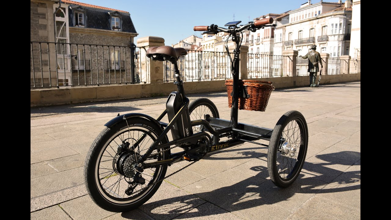 Triciclo eléctrico ETNNIC CITY con motor en rueda - Ciclolutions, Bicicletas y Cargo Bikes