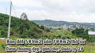 Bán Đất Cạnh Quốc Lộ 20 Gần Chợ, Ngân Hàng, Trường Học View Thoáng Đẹp