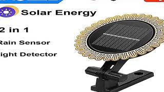 Tuya Smart Zigbee Sunlight Rain Sensor Solar Charging Real-time Rainwater Detector Smart L