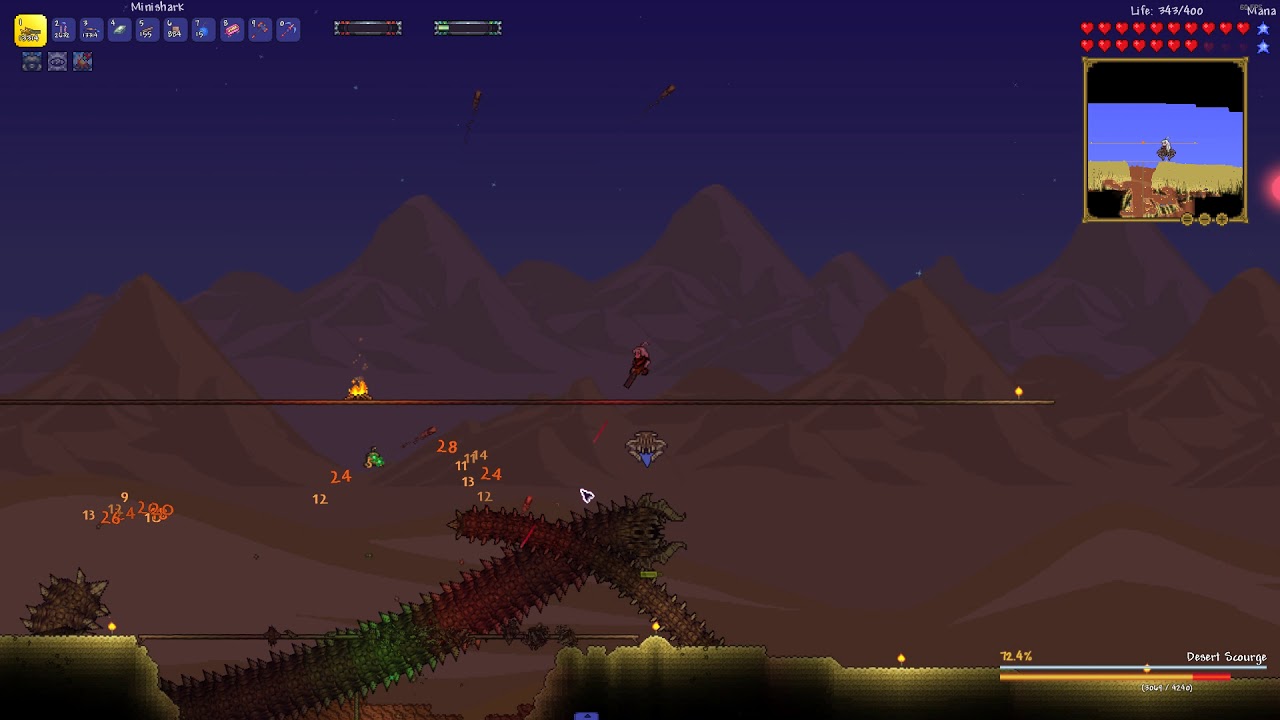 Terraria Calamity Death Mode Desert Scourge YouTube