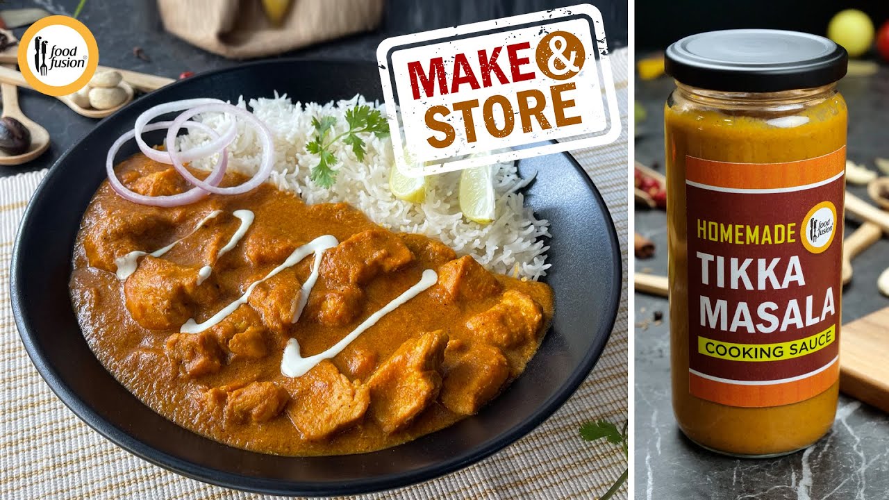 Homemade Tikka Masala Cooking Sauce (Make & Store) Recipe by Food Fusion