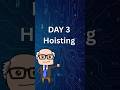 Day-3 Hositing in Javascript