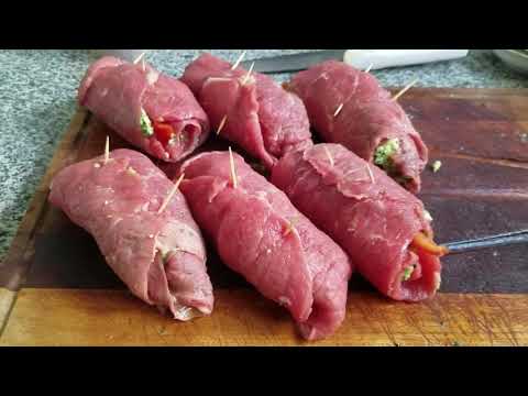 Video: Rollitos De Carne Con Salsa Bechamel