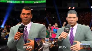 WWE 2K15  PS3 vs PS4 vs Real Life MITB