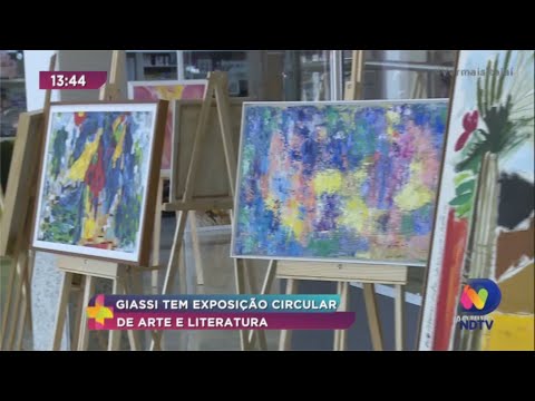 Giassi tem exposição circular de arte e literatura