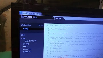 Intel xdk running blink on Edison.