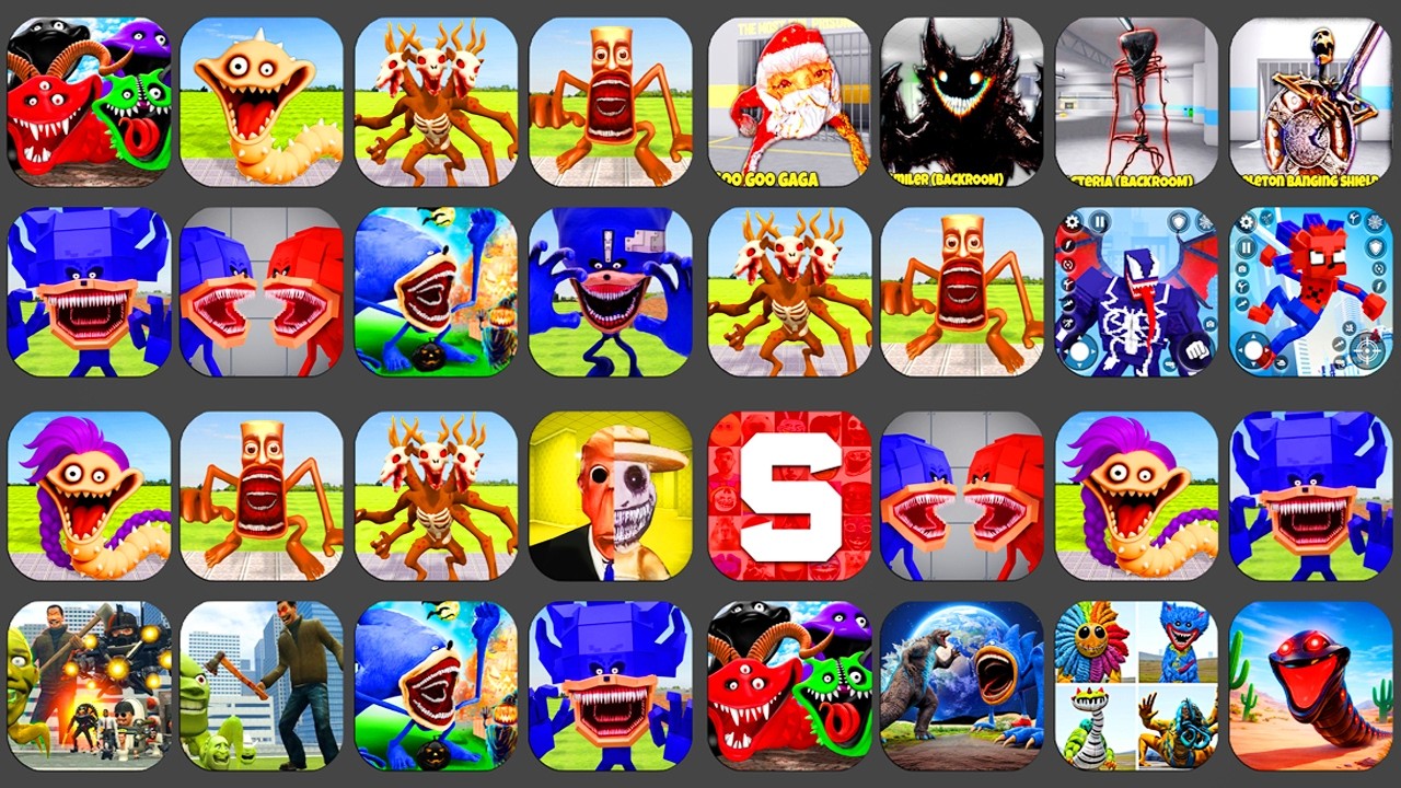 NEW UPDATE ALL MONSTER Shooter Nextbots: Sandbox Mod VS LING GANG MELON !!!