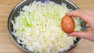 Cabbage with eggs are better than meat when cooked in this easy way! TOP 2 Cabbage Recipes! ASMR!