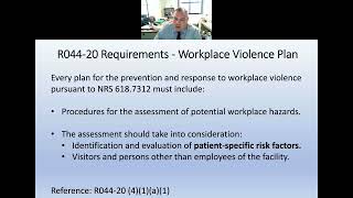 3/16/22 NV OSHA Webinar - Workplace Violence at Medical Facilities Regulations