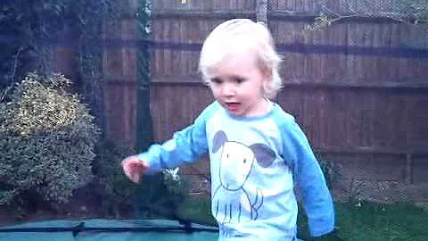 Maxen James on the trampoline (Bouncaline)