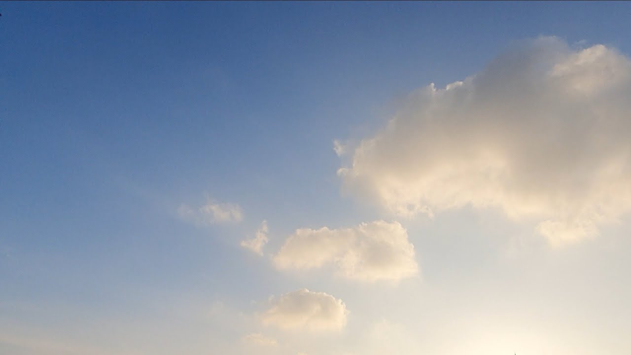 sky Effect background video beautiful Clouds Moving Time lapse footage HD