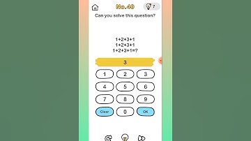 Brain out level 40 Can you solve this question